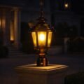 Victorian Outdoor Copper Astra Gate Light - Image 2