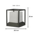 Modern Cube Sleek Gate Light - Outdoor Waterproof Garden Gate Pillar Post - Image 3
