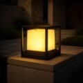 Modern Cube Sleek Gate Light - Outdoor Waterproof Garden Gate Pillar Post - Image 2