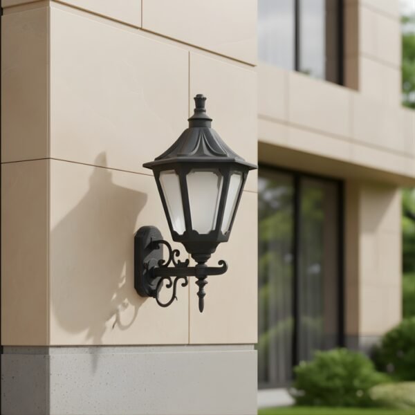 Victorian Design Black Aluminium Eclipse Wall Light (Small) Sconce Outdoor