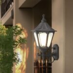 Victorian Design Black Aluminium Eclipse Wall Light (Small) Sconce Outdoor