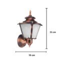Victorian Bronze Eterna Copper Wall Light Sconce Light Outdoor - Image 3
