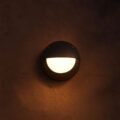 Halo Round Outdoor Bulkhead Wall Light (Half) - Image 2
