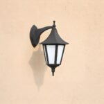Victorian Design Black Aluminum Harbor Sway Wall Light Sconce Outdoor