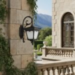 Victorian Black Aluminum Outdoor Parrot Wall Light Lantern