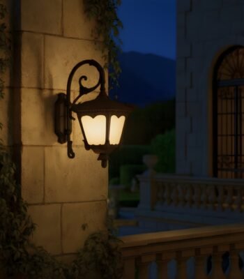 parrot outdoor lantern night