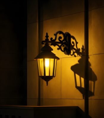 pinnacle cb small arm wall light night view