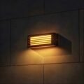 Modern Design Grey Aluminium Recta Bulkhead Light (Strips) Wall LED - Image 2