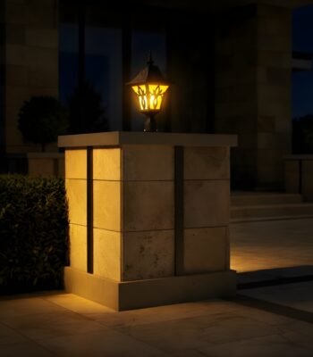 regal gate light black small night view