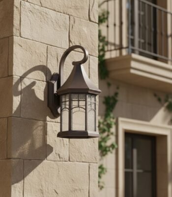 rustica trigon lamp wall light day view