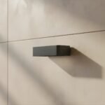 Modern Design LED Sleek Box Wall Light, Grey Aluminium Outdoor Wall Fixture