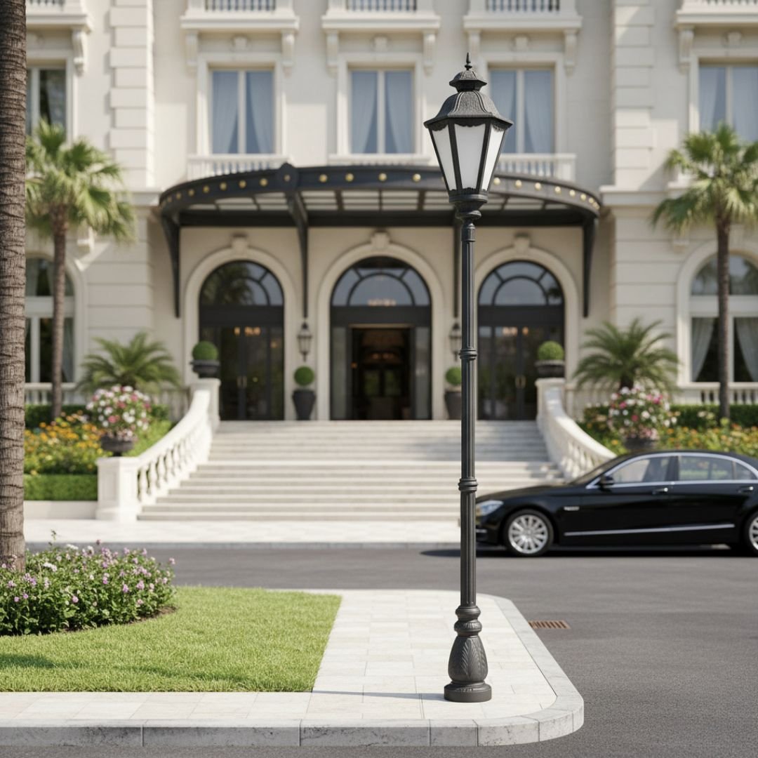 titan-p23-pole-light-day Titan (on top) P23 Pole Light - Image 1