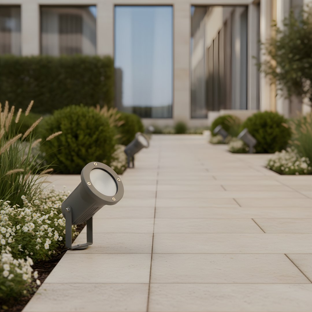 ul-3320-spike-light-day-view Modern UL 3320 Spike Light/Focus Light Outdoor for Garden and Pathway - Image 1