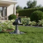 Modern UL 3368 Spot Light/Focus Light Outdoor, Aluminium, Glass, GU10 Holder