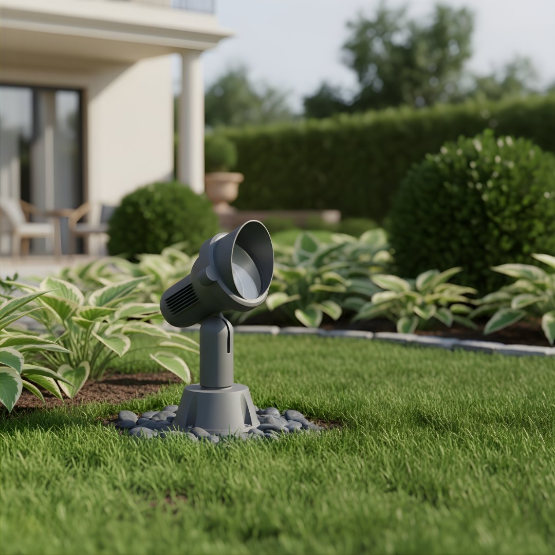 ul-3368-spot-light-day-view Modern UL 3368 Spot Light/Focus Light Outdoor, Aluminium, Glass, GU10 Holder - Image 1