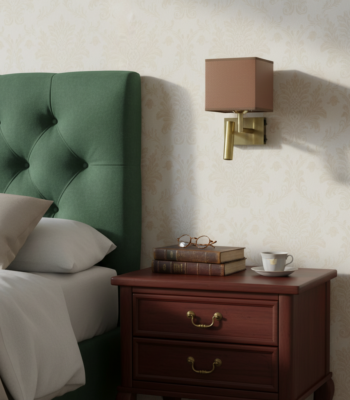 Firefly Gemini Flash Place this bedside wall light on a bedroom wall with a classic interior decor in day 97708