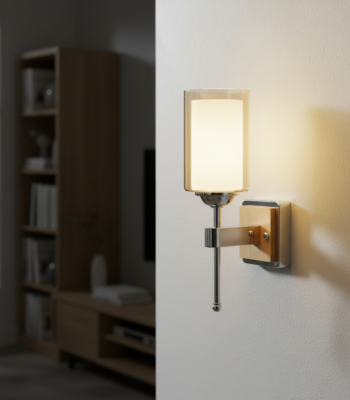 TimberShine wall light night view