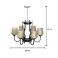 AmberLine 6-Lamp Chandelier - Image 3