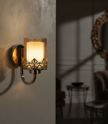 aria curve wall light night view