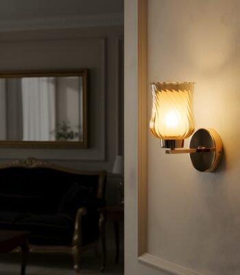 crystallin wall light night view