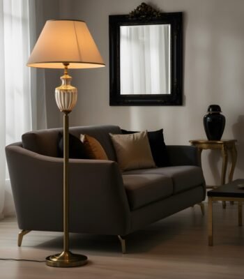 glisten floor lamp night view