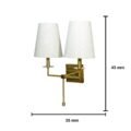 Tinge Duo Shade Wall Light - Image 3