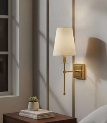 tinge shade wall light night view