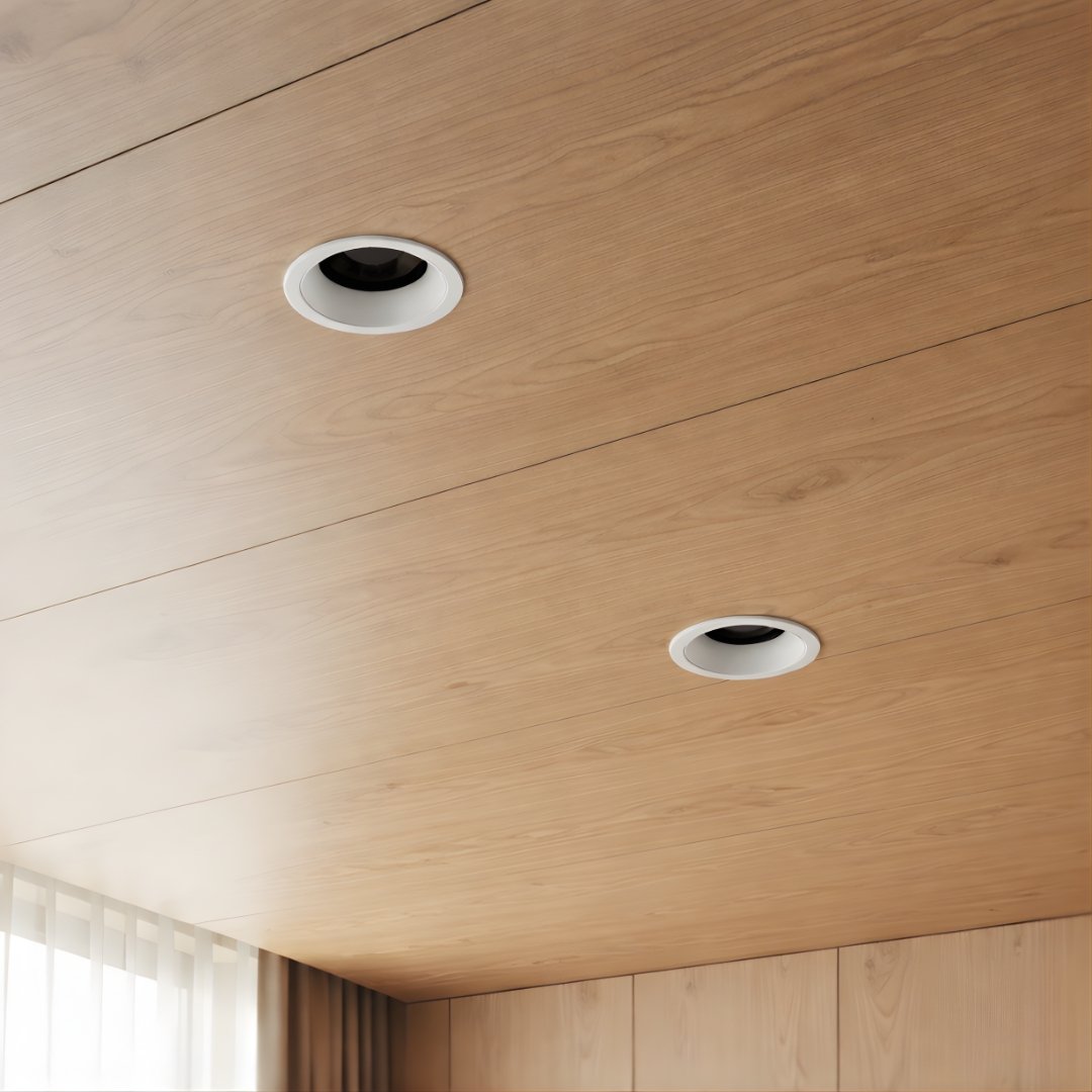 ascea-recessed-ceiling-light-day-view 7W IP20 Ascea Recessed Ceiling Light Matte White - Image 1