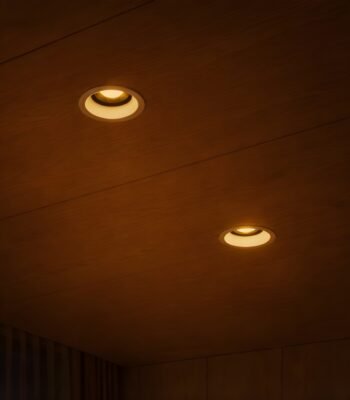ascea recessed ceiling light night view