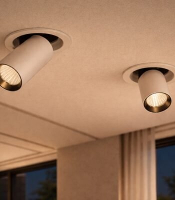 flexa recessed ceiling spot light night view