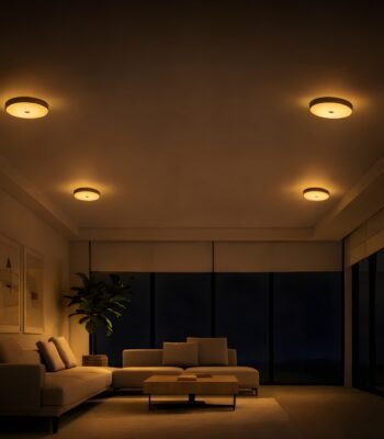 sol m surface ceiling light 12W RD night view