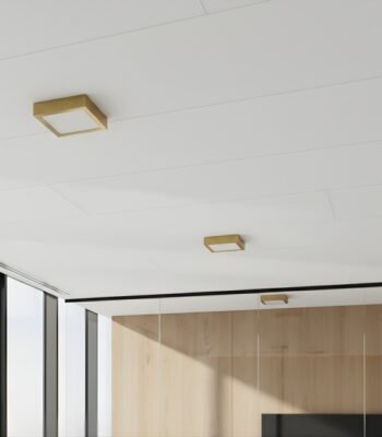sol surface ceiling light 12W sq day view